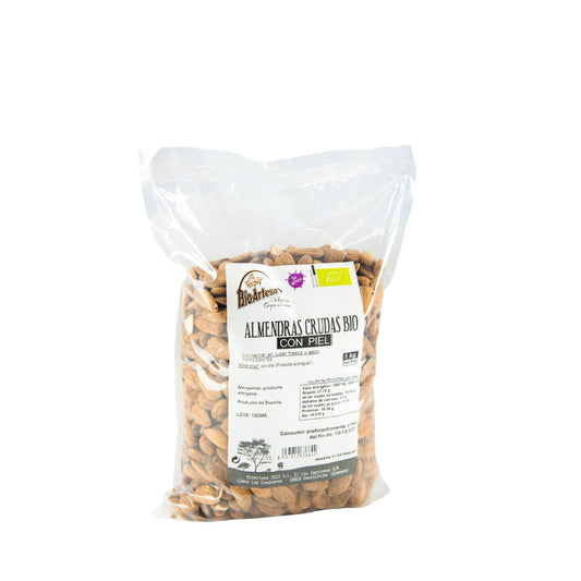Almendra Ecológica Cruda Con Piel Bio 1 Kg_0
