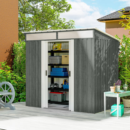 Outsunny Caseta De Jardín Exterior 2 M² 195x122x181_1