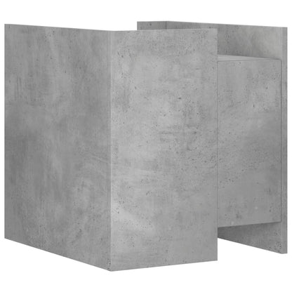 Mesita De Noche Madera De Ingeniería Gris Hormigón 45x50x50 Cm_4