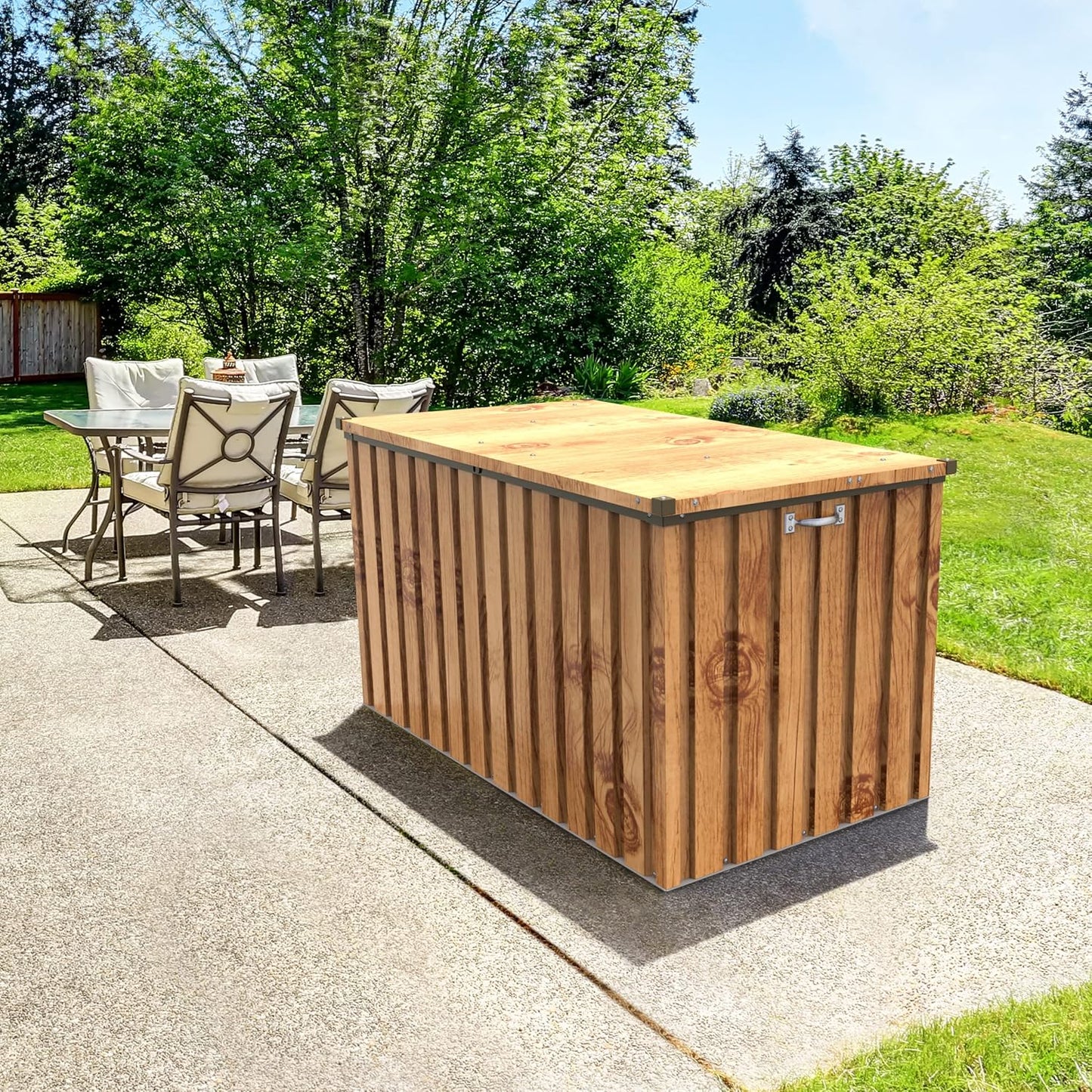 Duramax - Arcón Baúl - Apolo 585 L - Metal - Color Imitación Madera -  -_1