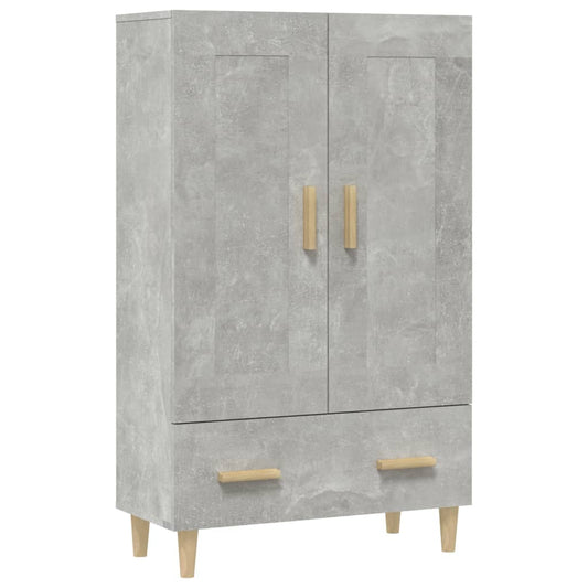 Aparador De Madera Contrachapada Gris Hormigón 70x31x115 Cm / Vetonek_0