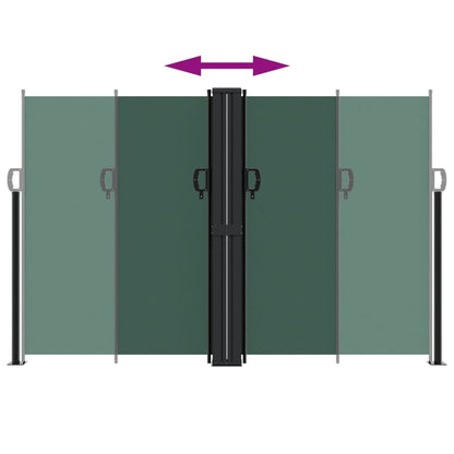 Vidaxl Toldo Lateral Retráctil Verde Oscuro 160x1200 Cm_4