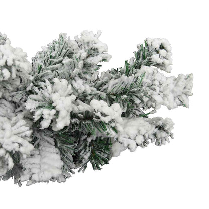 Vidaxl Guirnalda De Navidad Con Nieve Flocada Verde 10 M Pvc_3