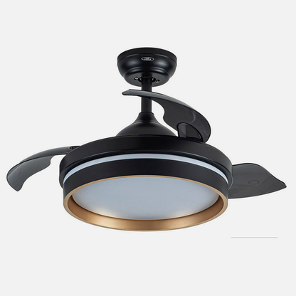 Ventilador Dc Nalon 48w Negro/oro 3aspas 91d 4800lm 6vel 3000k,4500k,6000k Remoto+memoria+temporizador_2