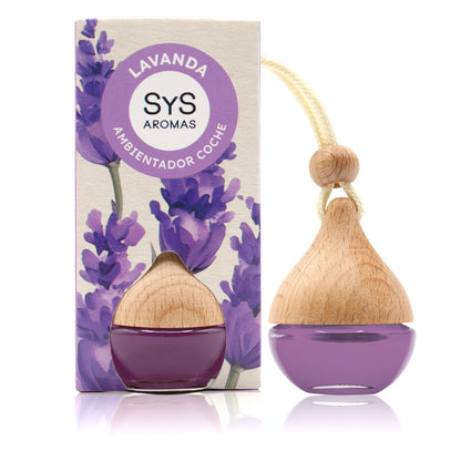Ambientador Coche Lavanda Gota SYS Aromas 6 ml | Aroma Floral y Agreste | Suave y Relajante_0