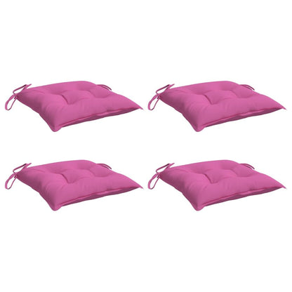Vidaxl Cojines Para Silla 4 Unidades Tela Rosa 40x40x7 Cm_0