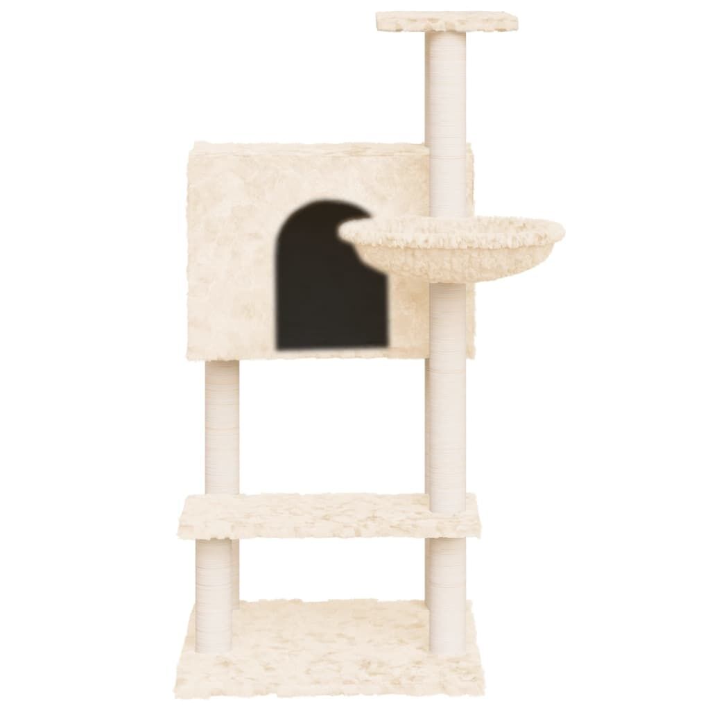 Vidaxl Rascador Para Gatos Con Postes De Sisal Crema 108,5 Cm_3