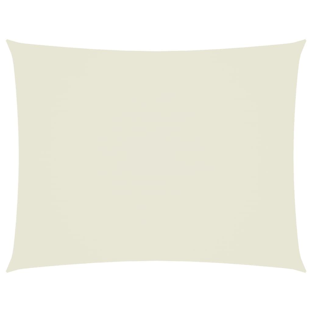 Vidaxl Toldo De Vela Rectangular Tela Oxford Color Crema 5x7 M_0