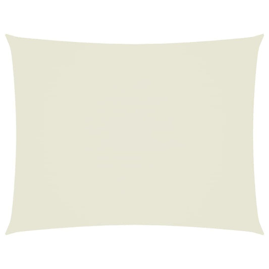 Vidaxl Toldo De Vela Rectangular Tela Oxford Color Crema 5x7 M_0