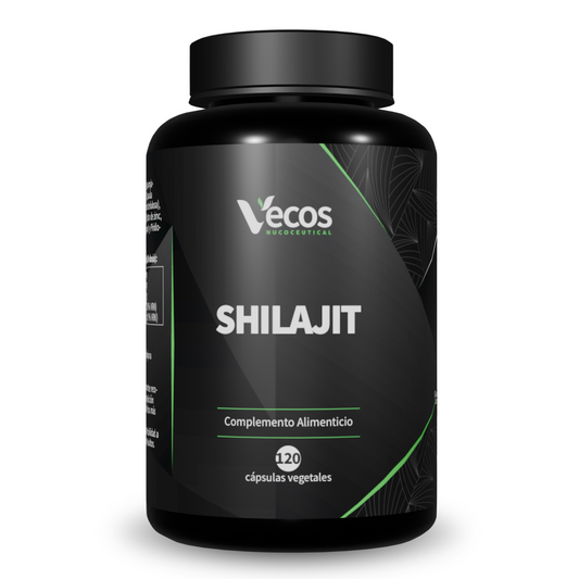 Shilajit 1400 Mg Vecos 120 Cápsulas | Energía, Vitalidad Y Testosterona | Con Zinc Y Vitamina B6_0