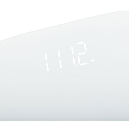 Báscula De Baño Digital Alta Precisión 180kg, Pantalla Led Apagado Automático, Vidrio Templado Adler Ad8176 Blanco