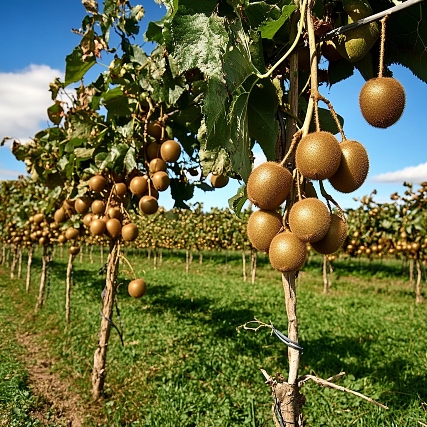 Kiwi Autofértil - 3 Pzs - Actinidia Deliciosa 'jenny' - Altura 20-40cm - ⌀9cm