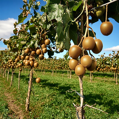 Kiwi Autofértil - 3 Pzs - Actinidia Deliciosa 'jenny' - Altura 20-40cm - ⌀9cm