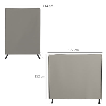 Outsunny Funda De Balancín Para Jardín Con 2 Cremalleras 177x114x152 Cm Gris_2