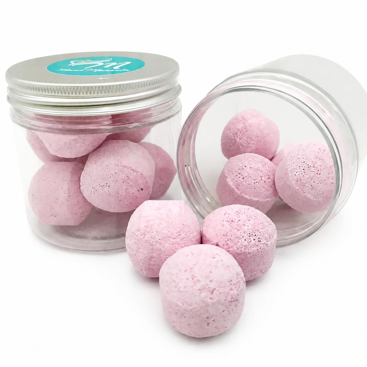Tarro 7 Mini Bombas Efervescentes Para Manicura Y Pedicura - Ablandan Durezas, Uñas Y Cutículas - Aroma Frambuesa_1