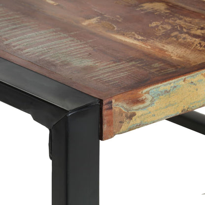 Mesa De Comedor De Madera Maciza Reciclada 140x140x75 Cm_2