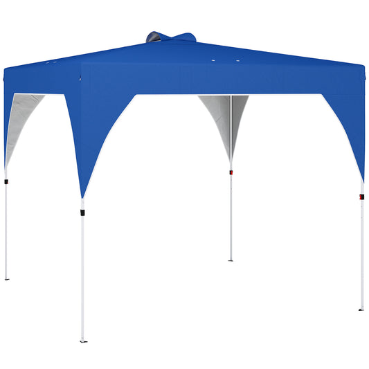 Outsunny Carpa Plegable Pop-up 3x3 M Con Bloqueo Central Altura Ajustable_0