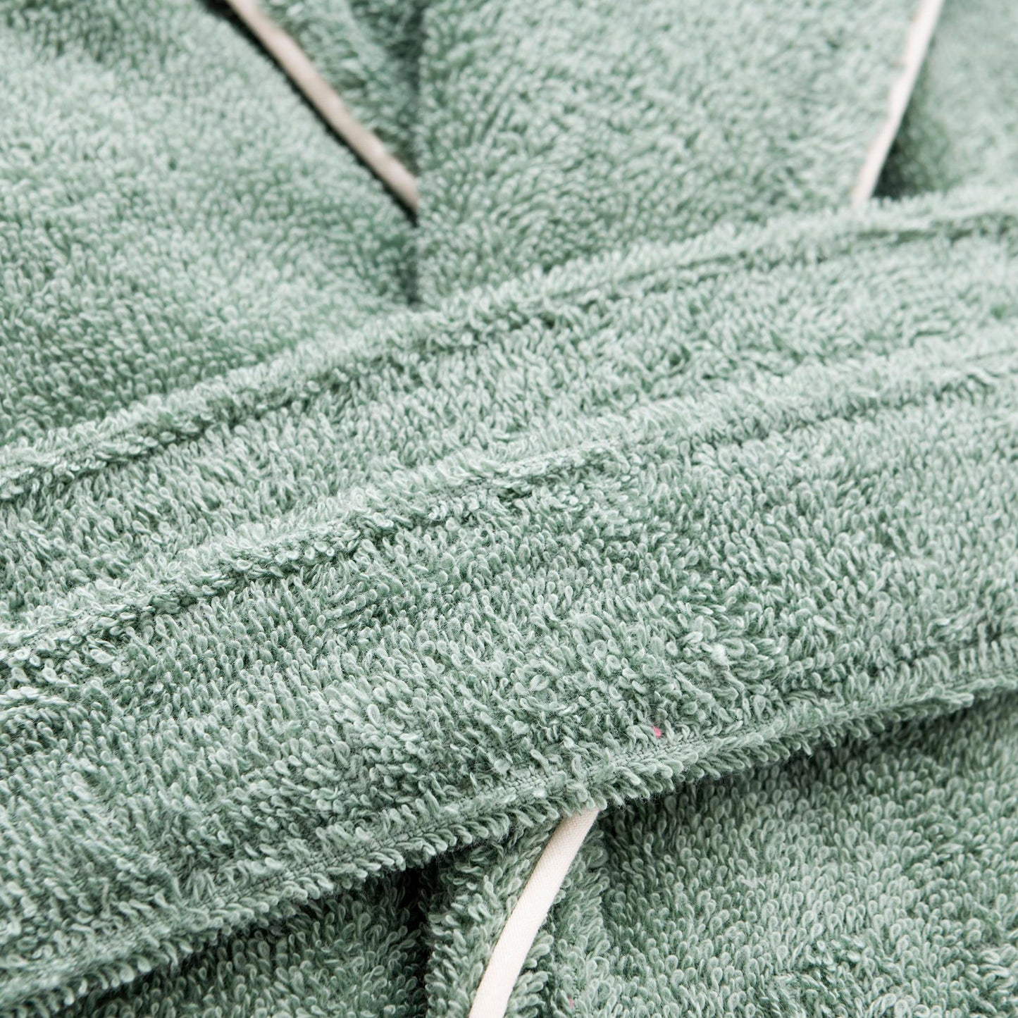 Albornoz L/xl 420gsm 100% Algodon C/ Logo Bordado Verde Core Benetton_3