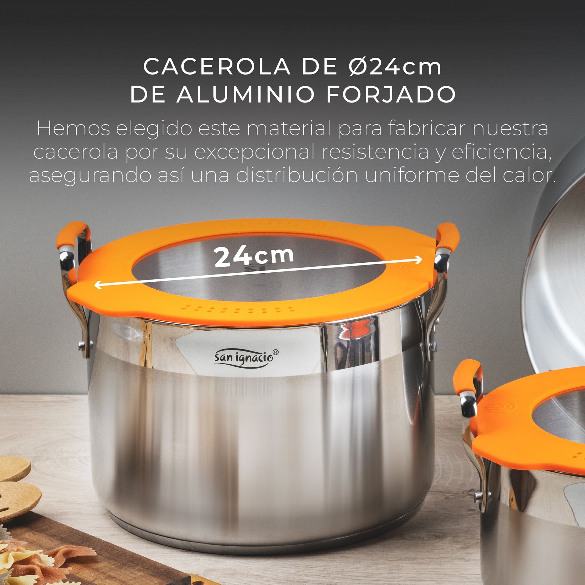 Cacerola Ø24cm S/s Inducción Con Tapa Compact