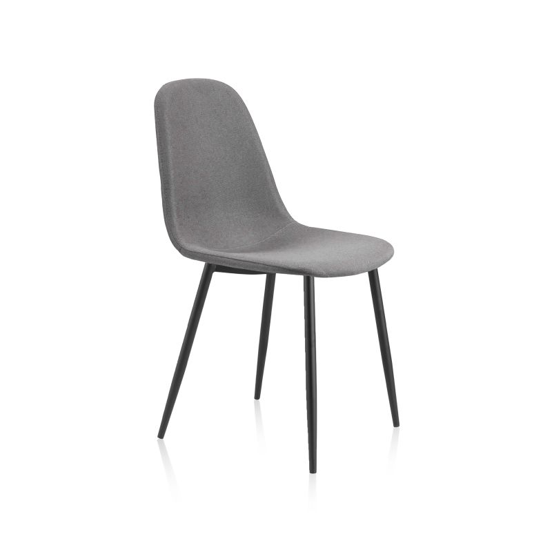 Pack 4 Sillas De Comedor Hall Tapizado, Gris, 54,5 X 84 X 44,5_4