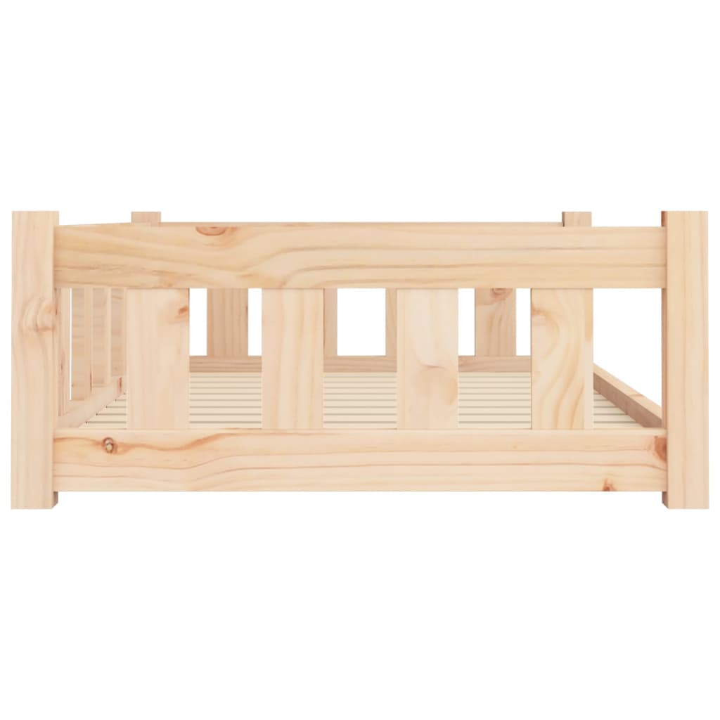 Cama Para Perros Madera Maciza De Pino 95,5x65,5x28 Cm / Vetonek_3