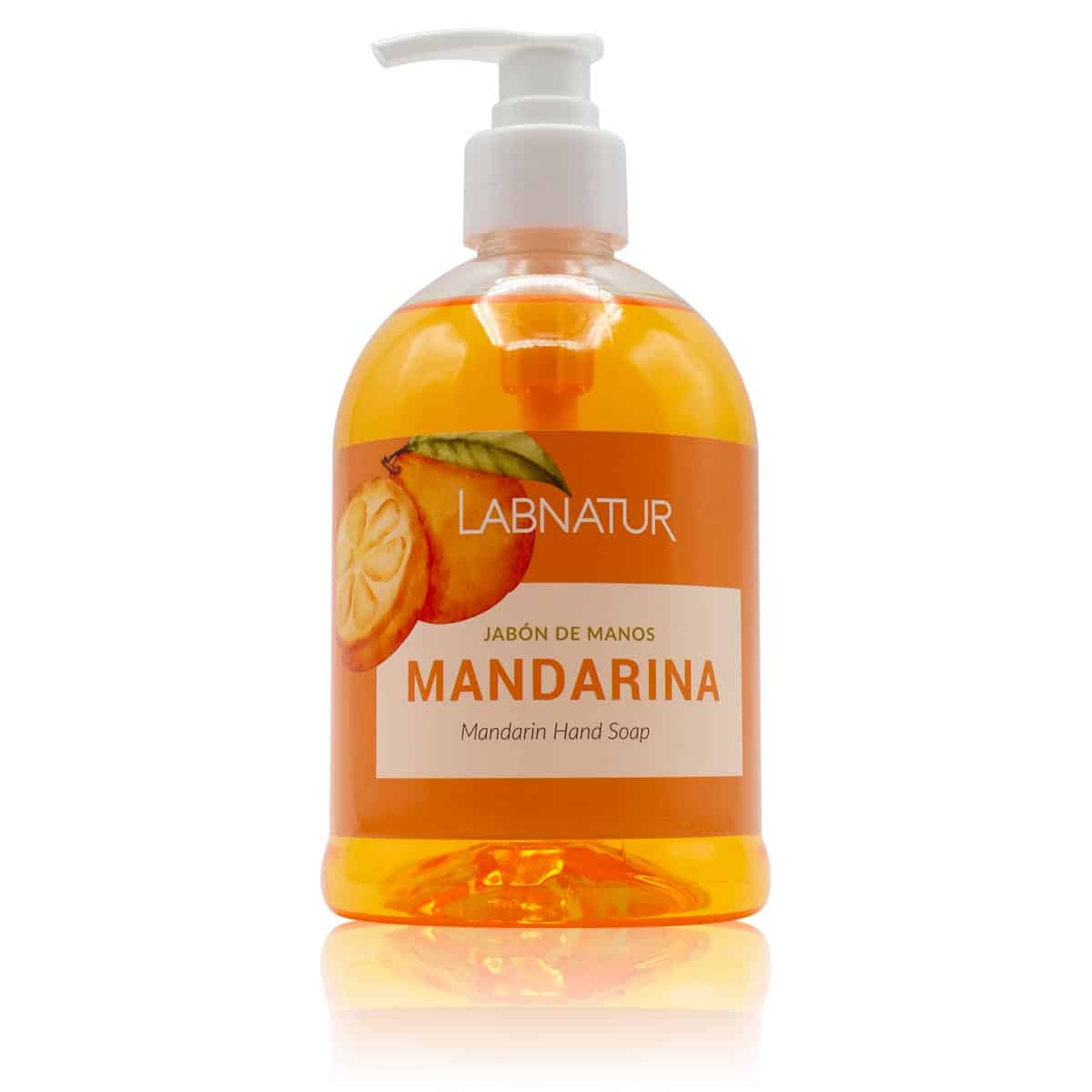 Jabón de Manos Mandarina Labnatur 500 ml | Aroma Cítrico | Limpieza Refrescante | Uso Diario_0