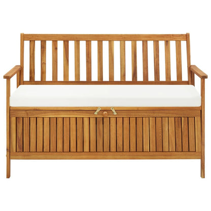 Vidaxl Banco De Almacenaje De Jardín Madera Maciza Acacia 120x63x84 Cm_1