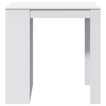Mesa Alta De Bar Madera Ingeniería Blanca 102x70x103,5 Cm_3