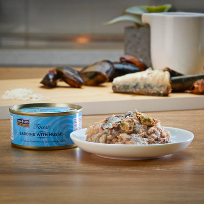 Fish4cats Filete Para Gato – Sardina Con Mejillón 70 G (pack De 10)