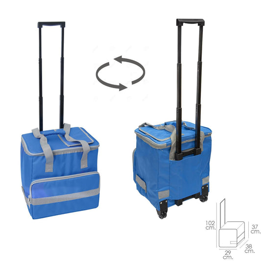 Nevera Bolsa Termica 38 Litros Azul Trolley_0