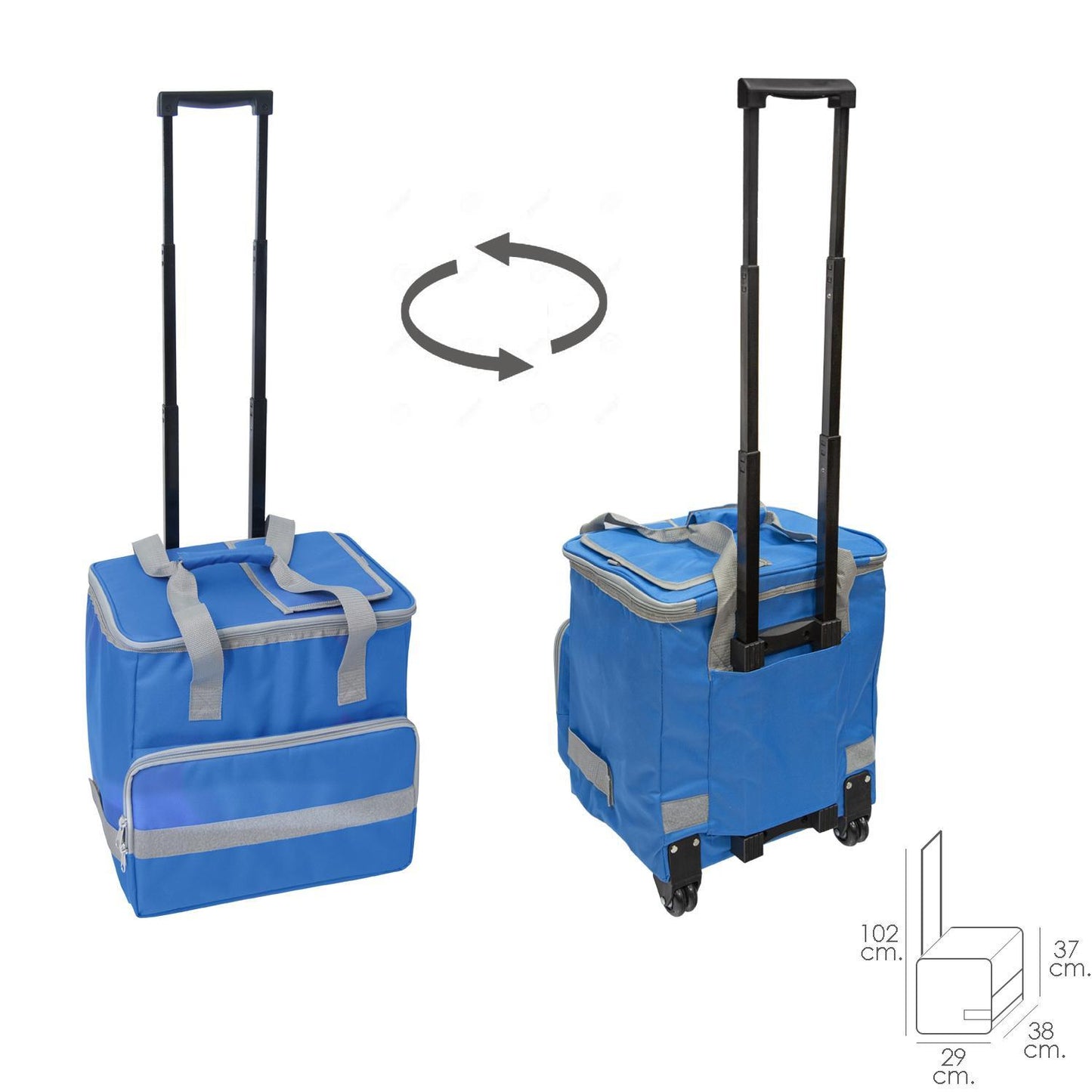 Nevera Bolsa Termica 38 Litros Azul Trolley_0
