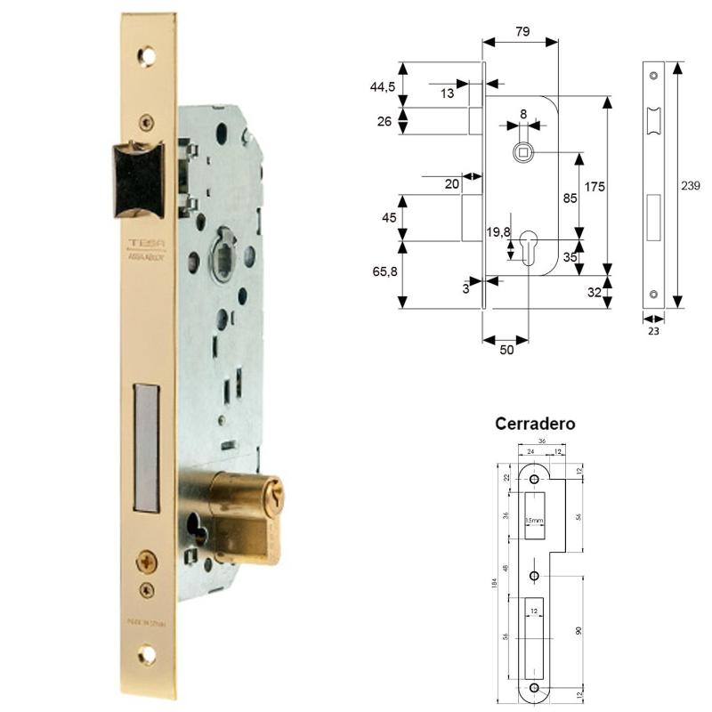Cerradura Tesa 2030-hl/50_1