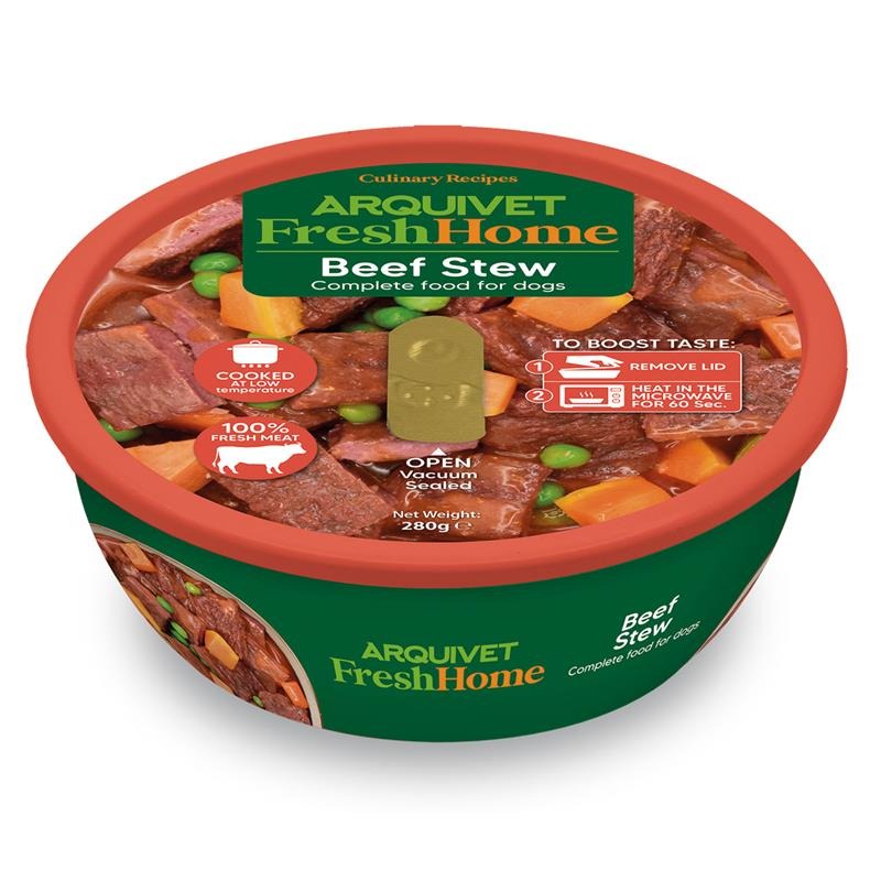 Arquivet Fresh Home Beef Stew Alimento húmedo de ternera para perros 280 g