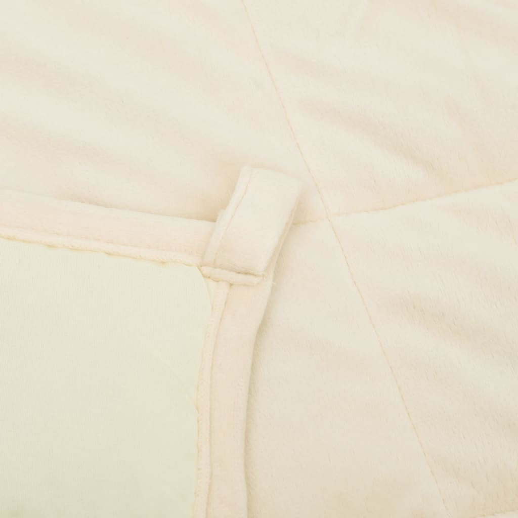 Vidaxl Manta Con Peso Tela Color Crema Claro 220x240 Cm 15 Kg_4