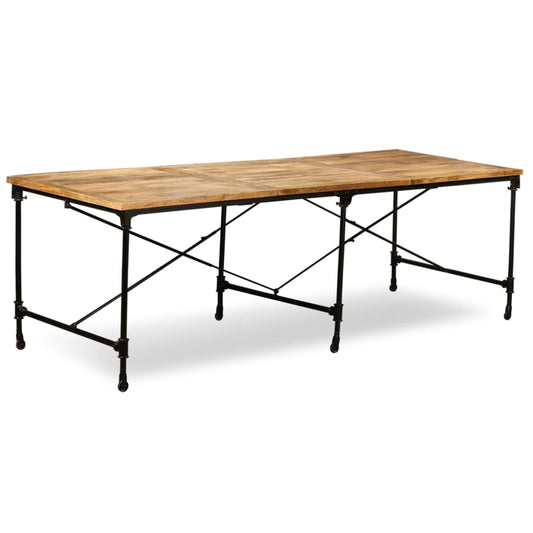 Mesa De Comedor De Madera Maciza De Mango 240 Cm_0