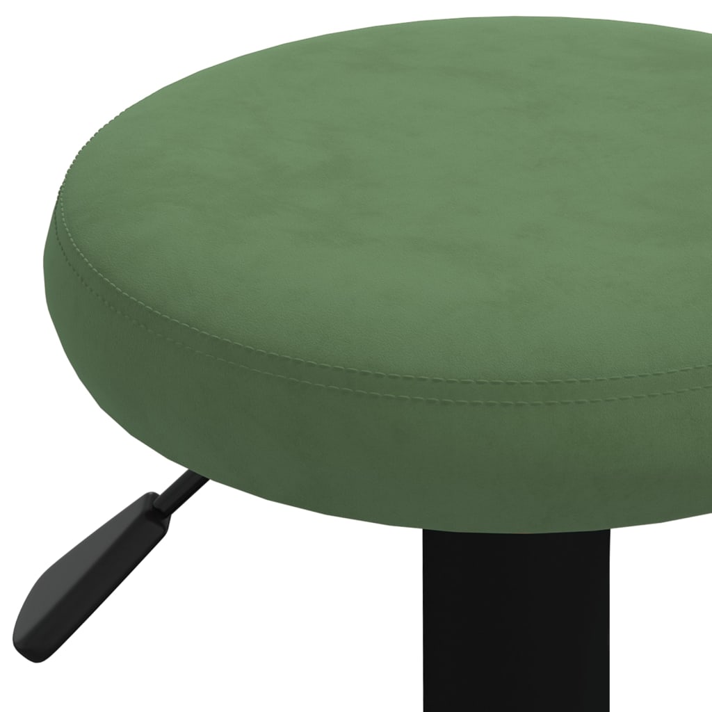 Taburetes De Cocina 2 Unidades Terciopelo Verde Oscuro_5