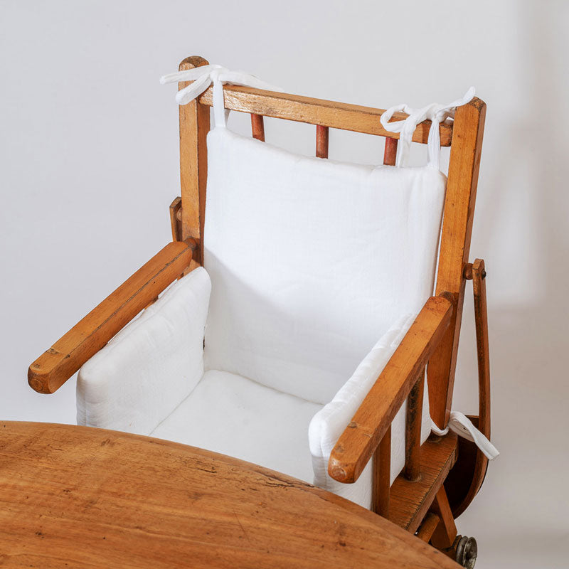 Cojín Para Trona De Algodón Orgánico Blanco_1