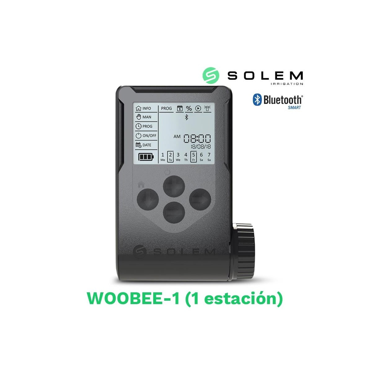 Programador Solem Woobee 1 Estación (batería/pantalla/bluetooth) - Control Práctico De Riego_0