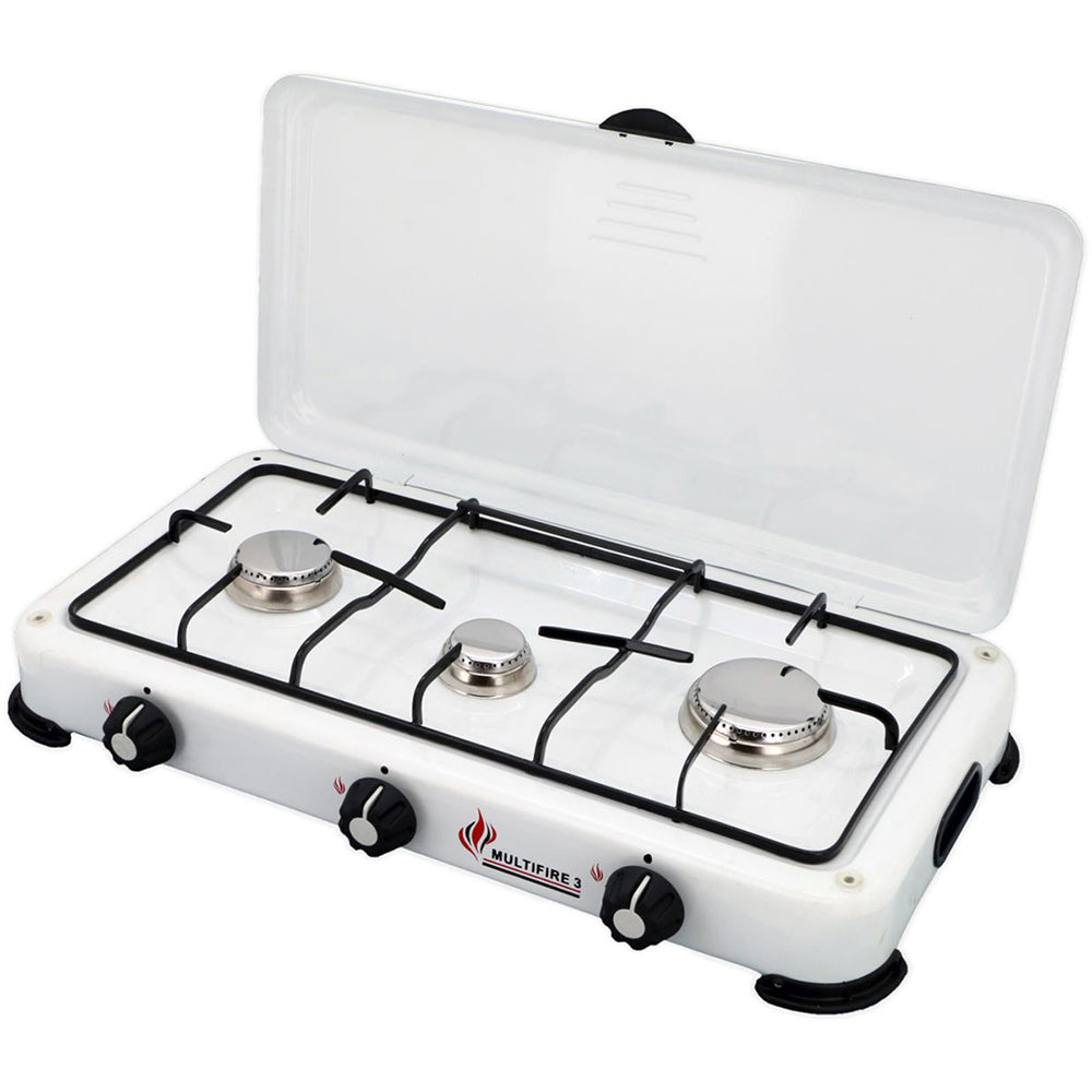 Cocina Portátil A Gas - 3 Fuegos_0