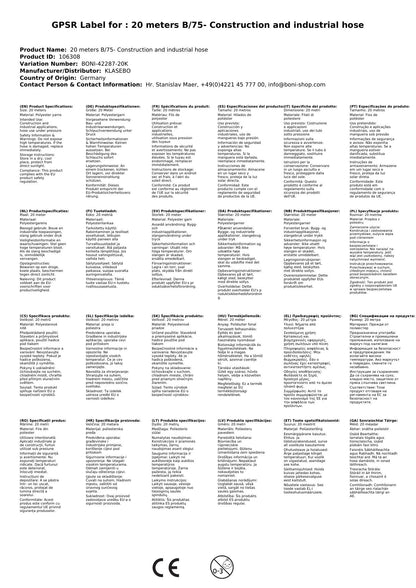 20 Metros B/75- Manguera De Construcción E Industrial_2