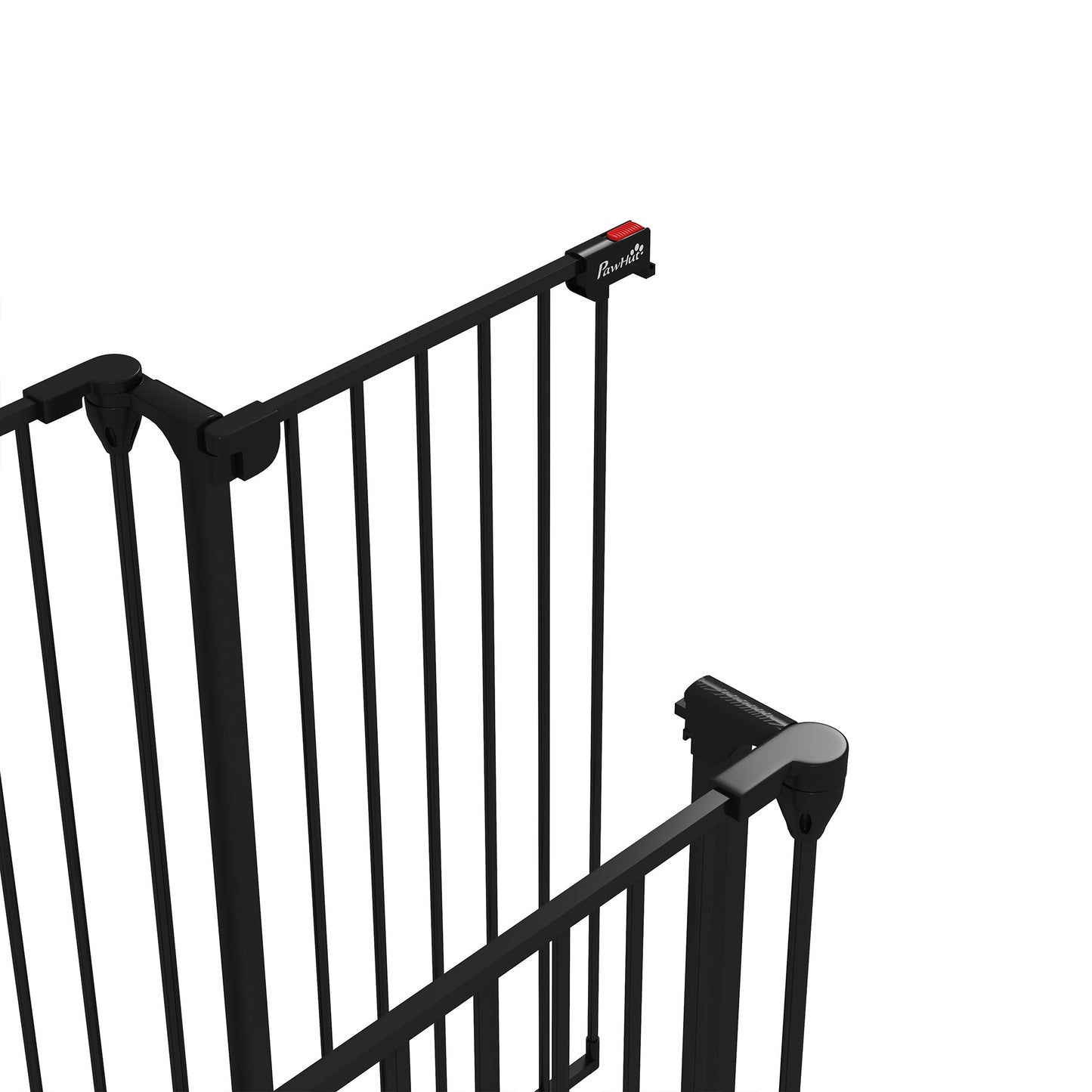 Pawhut Barrera Para Perros Plegable De Acero Con 3 Paneles 206x90cm Negro_4