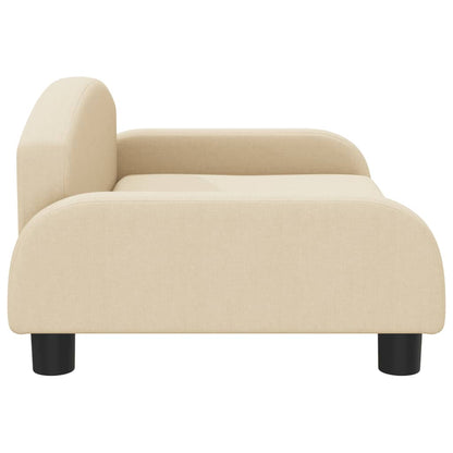 Cama Para Perros De Tela Crema 70x45x30 Cm / Vetonek_0