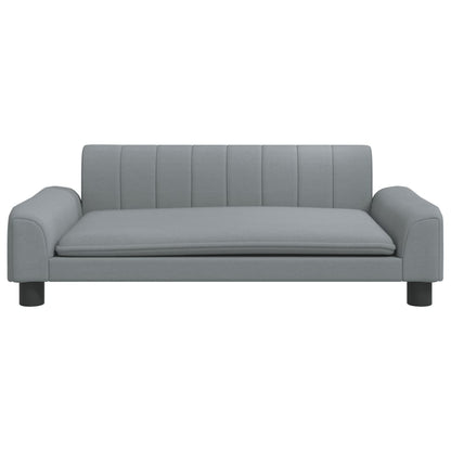 Cama Para Perros De Tela Gris Claro 90x53x30 Cm / Vetonek_0