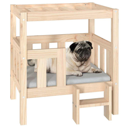 Vidaxl Cama Para Perros Madera Maciza De Pino 65,5x50,5x70 Cm_3