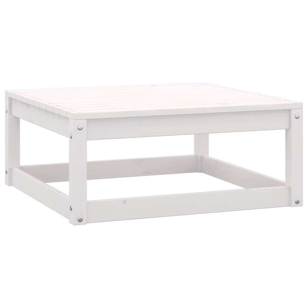 Muebles De Jardín 10 Piezas Con Cojines Blanco Madera De Pino / Vetonek_2