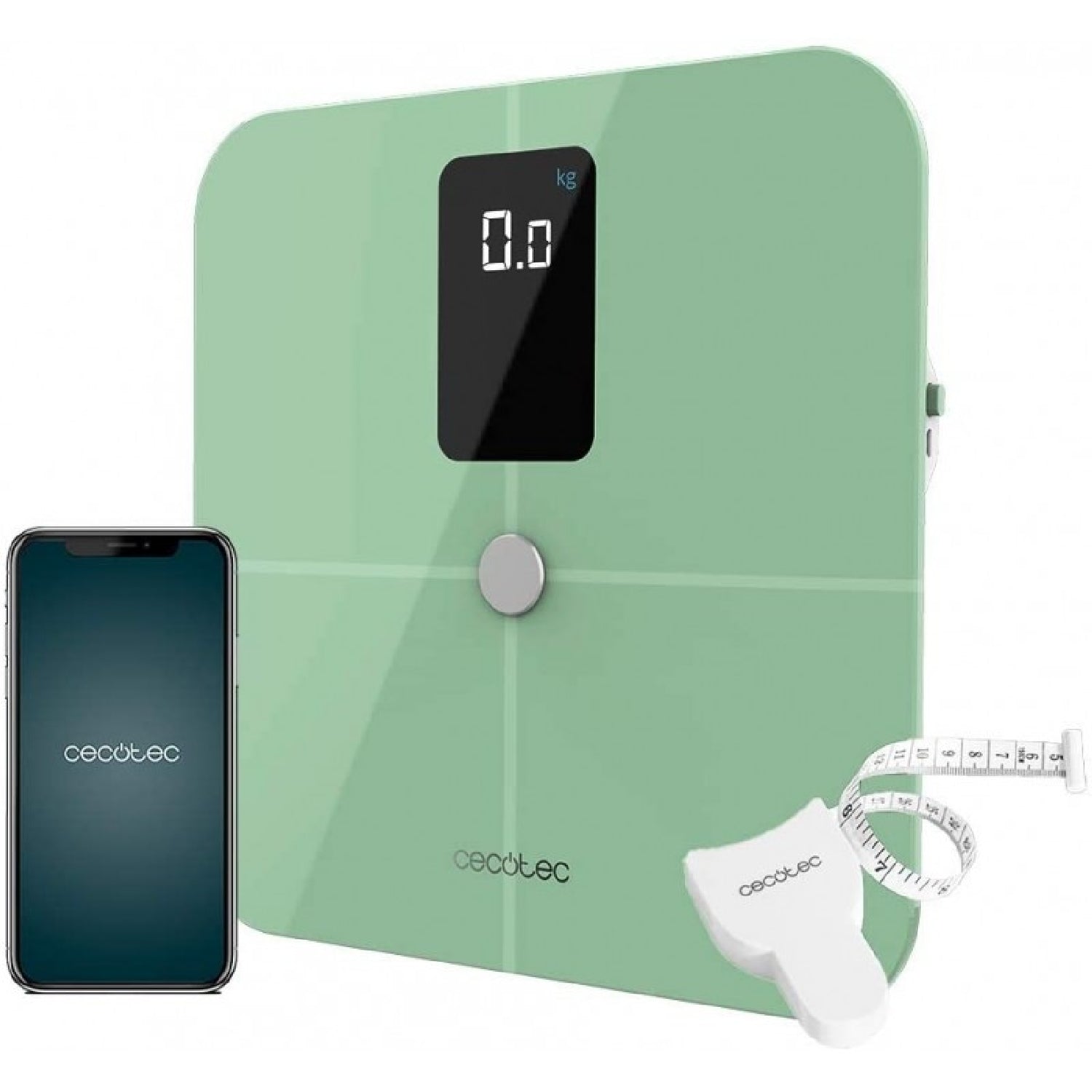 Cecotec Báscula De Baño Con App Surface Precision 10400 Smart Healthy Vision Green_0