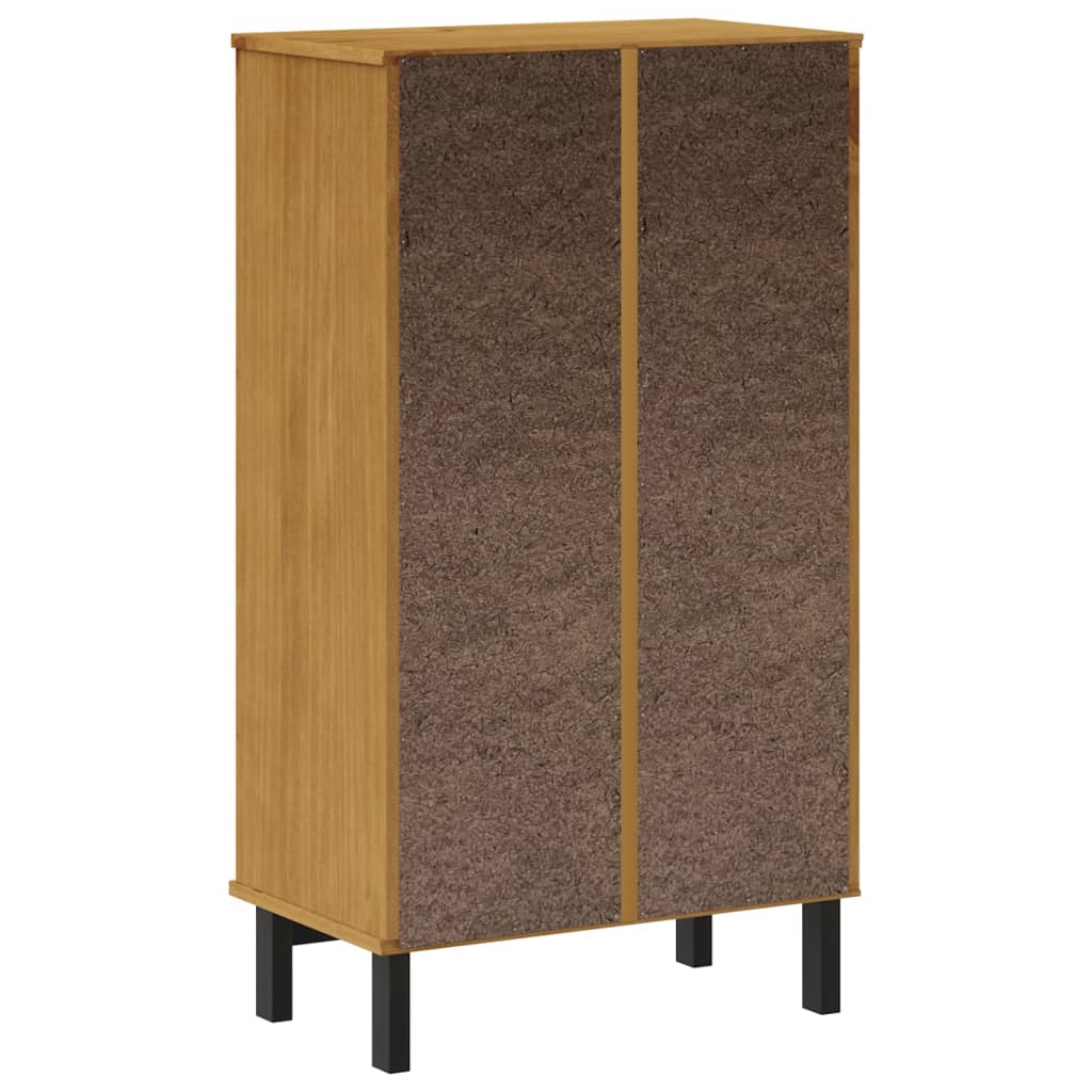 Zapatero Flam Madera Maciza De Pino 59,5x35x107 Cm / Vetonek_5