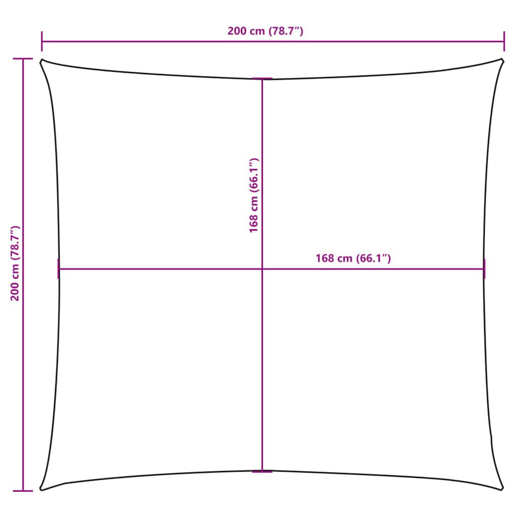 Vidaxl Toldo De Vela Cuadrado De Tela Oxford 2x2 M Terracotta_2