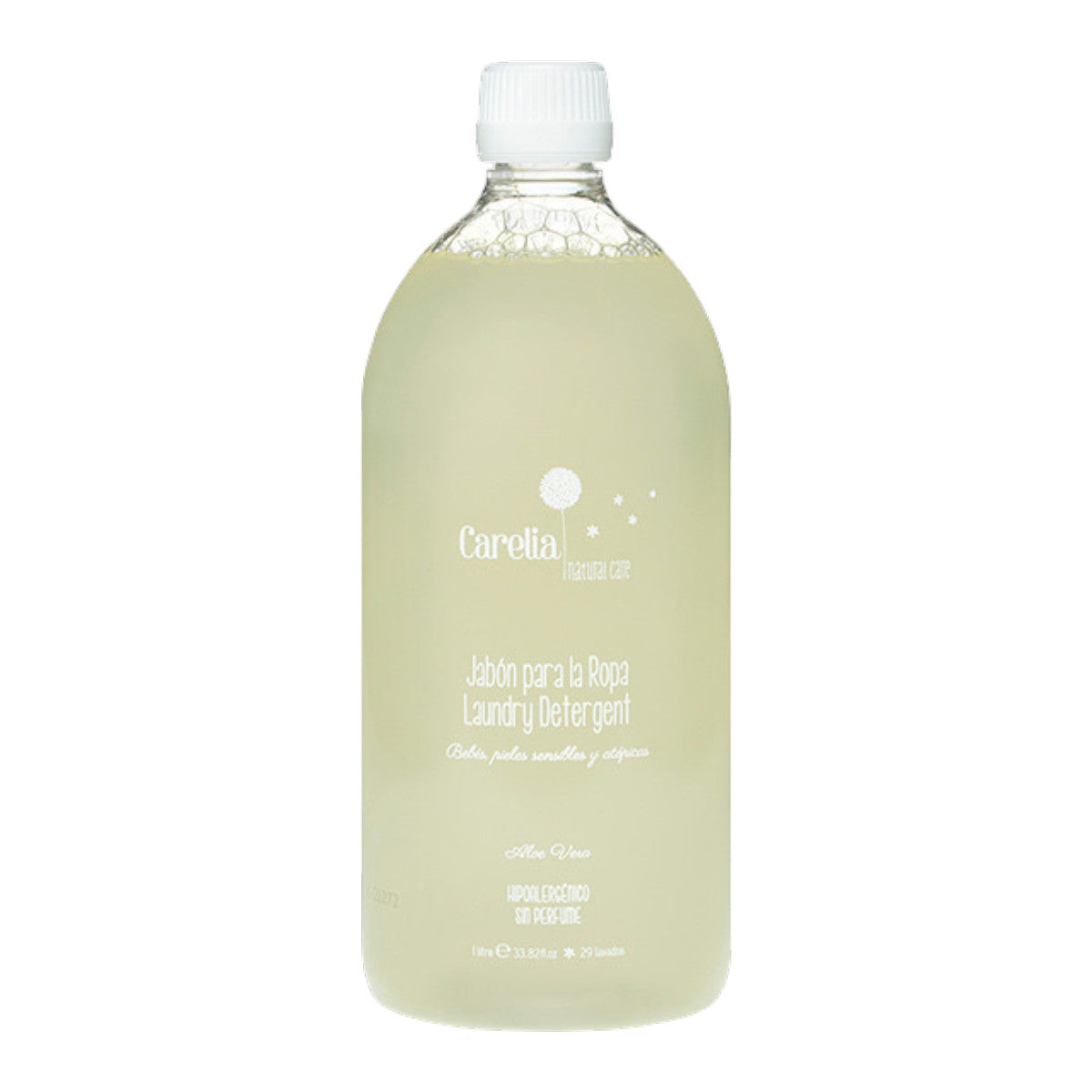 Jabon Natural para la Ropa del Bebé Carelia 1L (Piel Sensible, Prendas Delicadas, Primera Puesta)