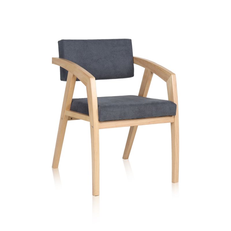 Silla De Comedor Astrid Tejido, Gris, 54 X 82 X 62_0
